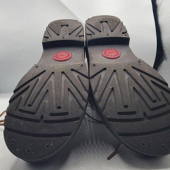 UGG Gatson Mens 9 Brown Mid Boots Chestnut Waterproof Leather Casual 1123671 - Picture 11 of 12